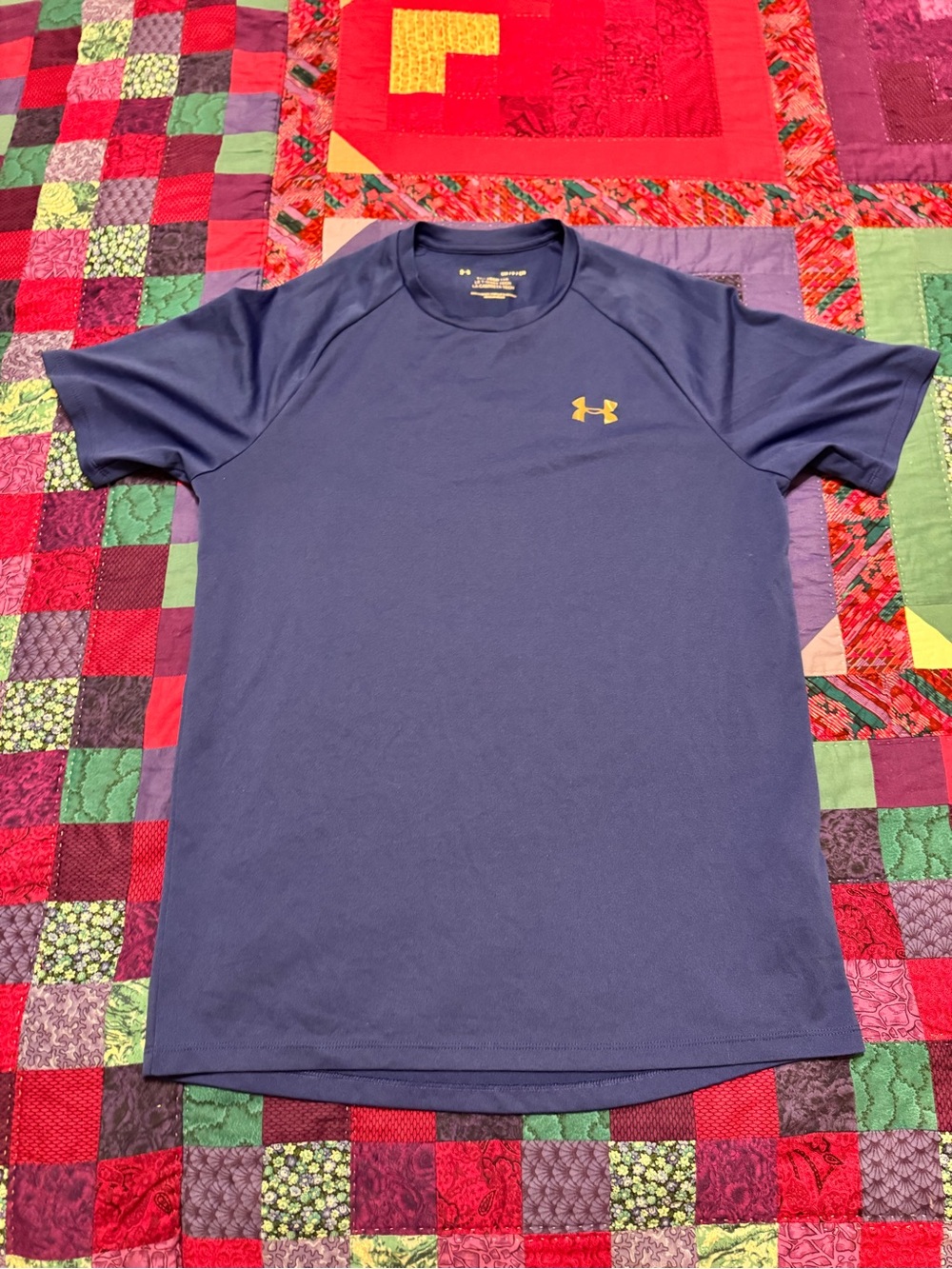 Under Armour Men’s Short Sleeve Performance Tee - Navy with Silver Logo